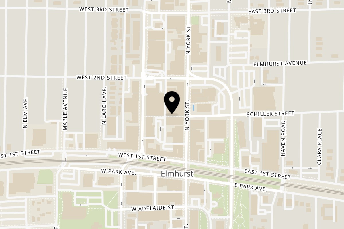 Map showing the location of Lo Key on 115 W Schiller Ct in Elmhurst
